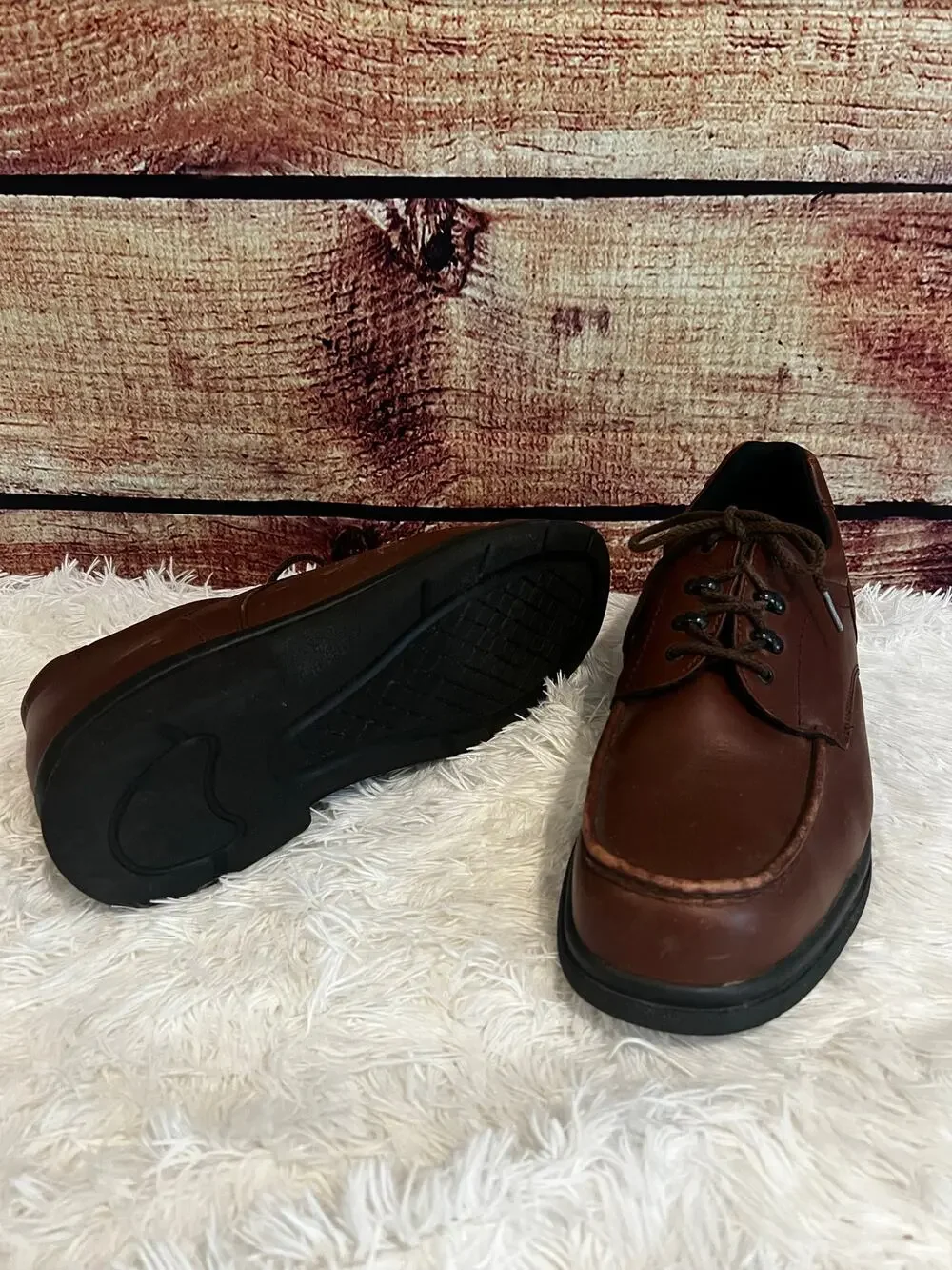 Red Wing Brown Leather Safety Toe Work Shoes Mens 14 Oxford Oil Slip Resistant